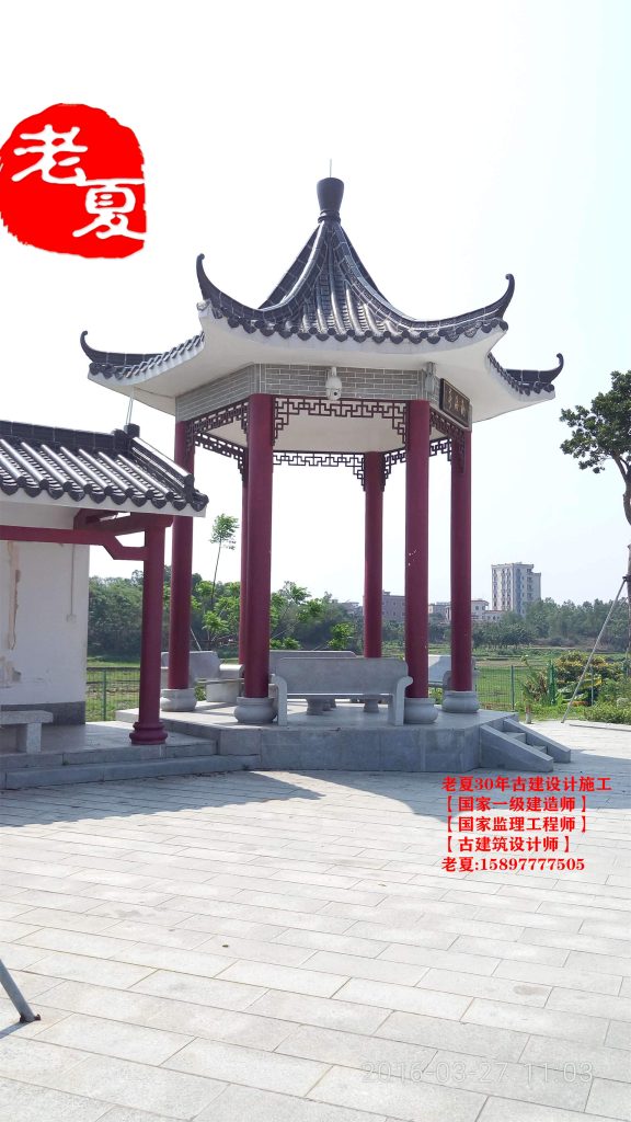 仿古亭子设计图纸，修建一座亭子要多少钱预算造价